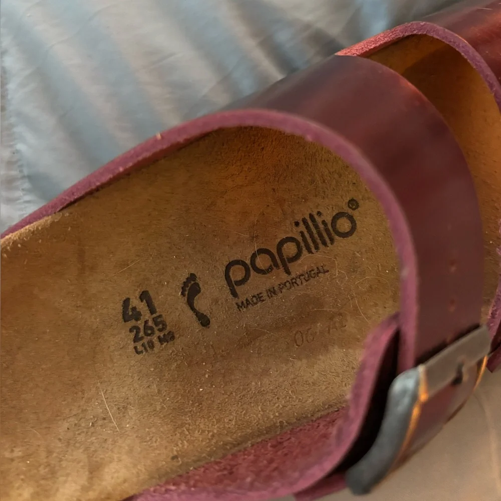 Birkenstock papillio red metallic sandals - Picture 6 of 10